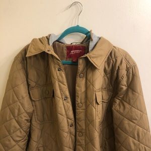 Arizona jeans Khaki quilted stitched hood